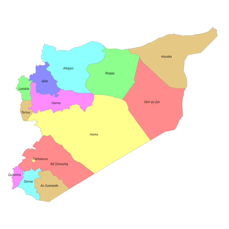 Map showing Wild Syria: Camping, Trekking, and Exploring with Ana Al-Souri